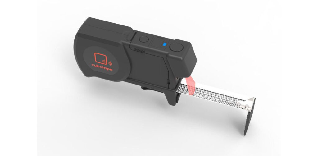 A Small Black Gadget With A Bright Red Light, Likely Serving As An Indicator Or Notification Feature