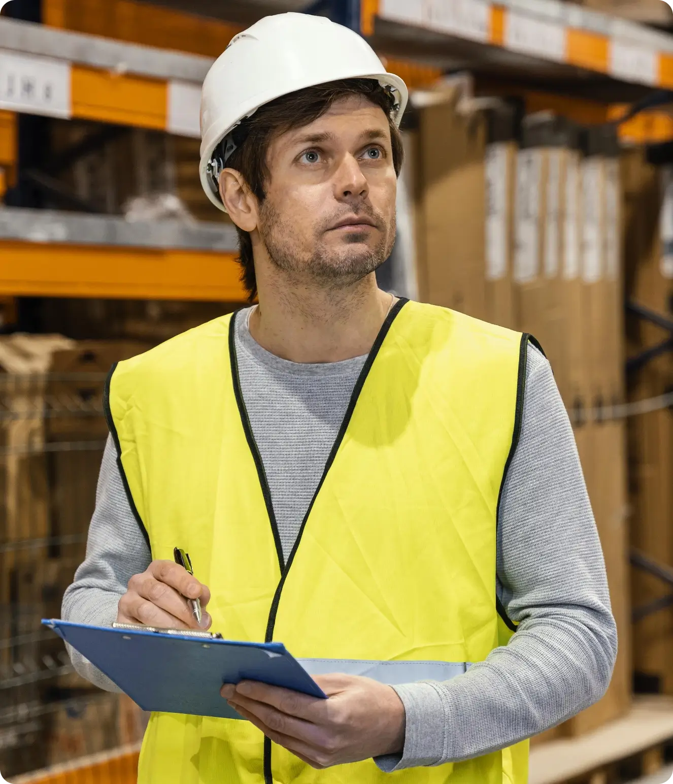 Man Warehouse Working
