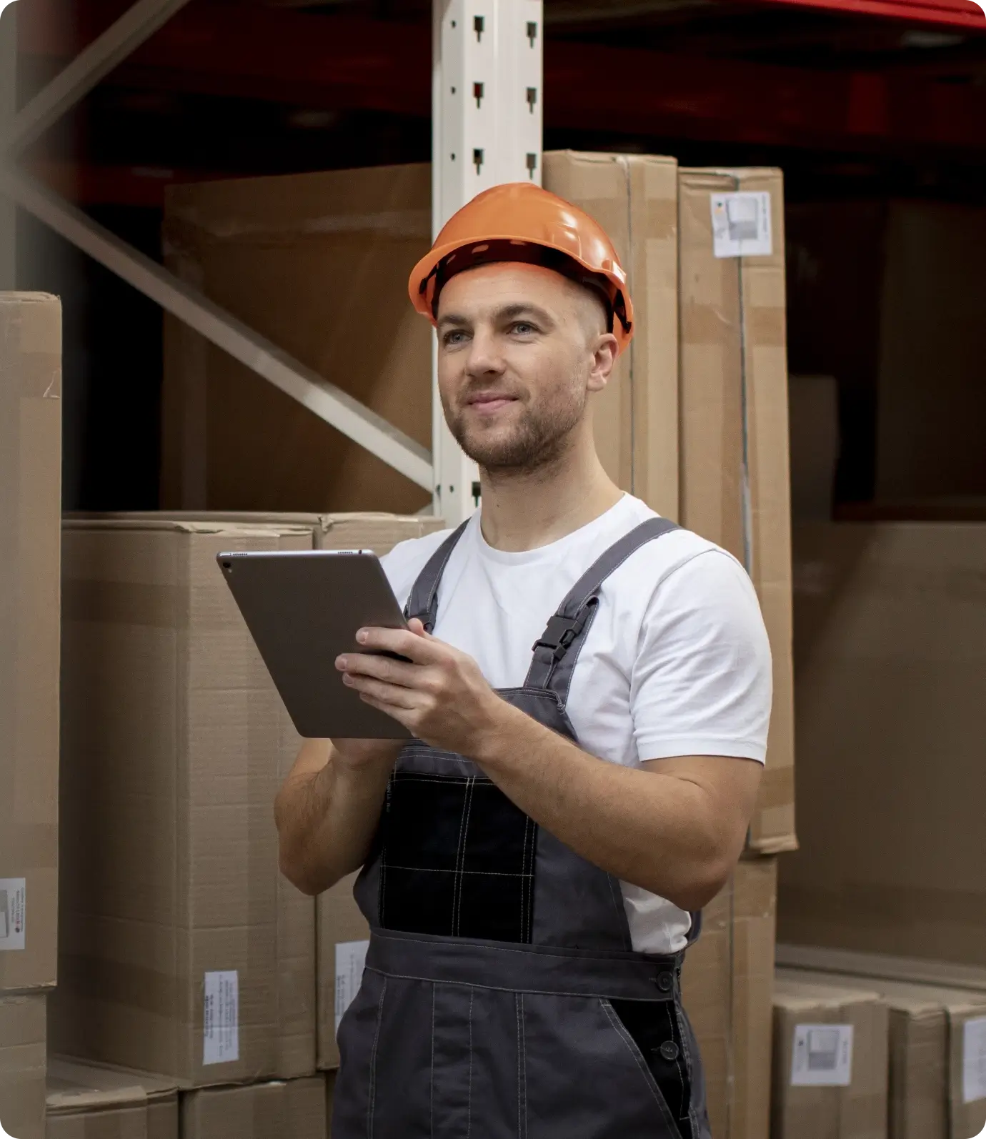 Medium Shot Man Holding Tablet